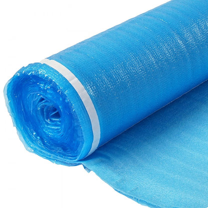 Floor Underlayment 55.8 m² 2mm 3-in-1 Vapor Barrier for Laminate Blue