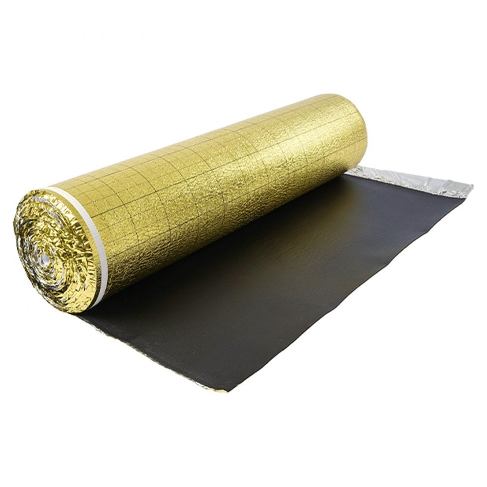 Floor Underlayment 18.6 m² Roll 3mm Vapor Barrier Soundproofing Gold