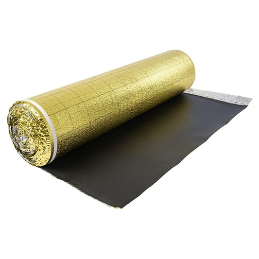 Floor Underlayment 18.6 m² Roll 3mm Vapor Barrier Soundproofing Gold