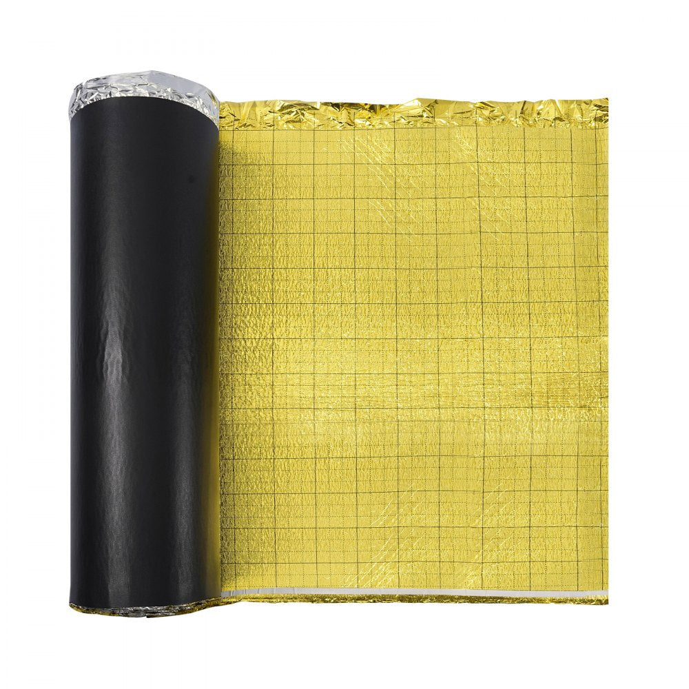 Floor Underlayment 18.6 m² Roll 3mm Vapor Barrier Soundproofing Gold