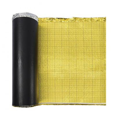 Floor Underlayment 18.6 m² Roll 3mm Vapor Barrier Soundproofing Gold