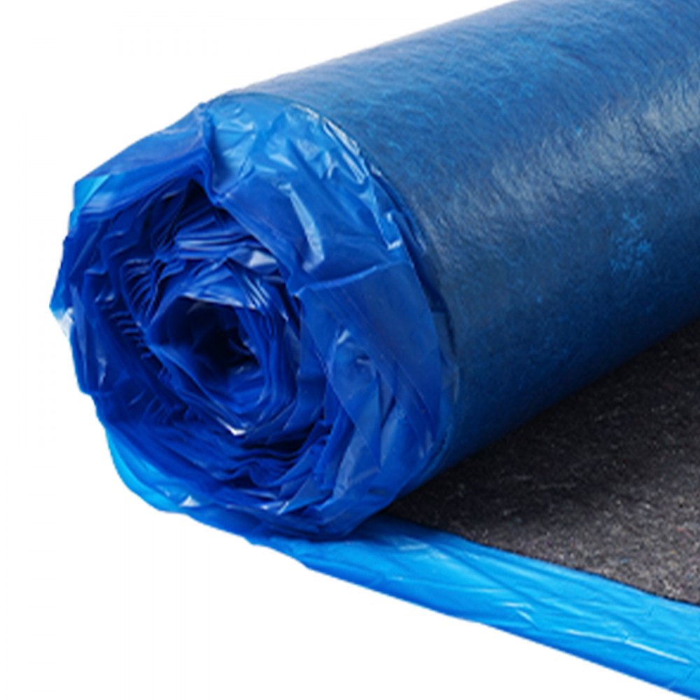 Floor Underlayment 18.6 m² 3mm Sound/Vapor Barrier for Laminate Blue