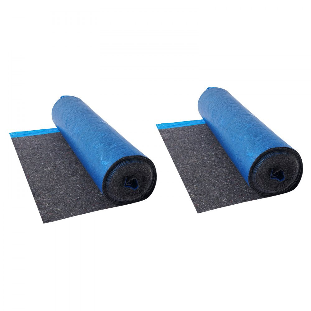 Floor Underlayment 37.2 m² 3mm Recycled Fiber Sound/Vapor Barrier Blue