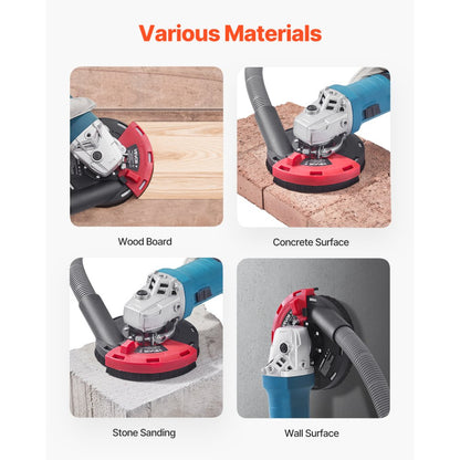 VEVOR Angle Grinder Dust Shroud 100-125mm with Clamping Washer Connect to Vacuum