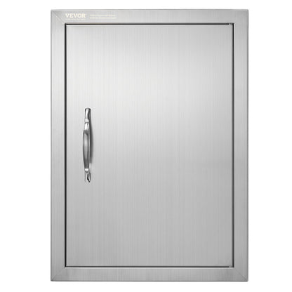 VEVOR BBQ Access Door, 407x559 mm Single Outdoor Kitchen Door, Stainless Steel Flush