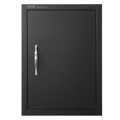 Outdoor Kitchen Access Door, 0.41x0.57 m, Matte Black, Cold Plate Flush Mount