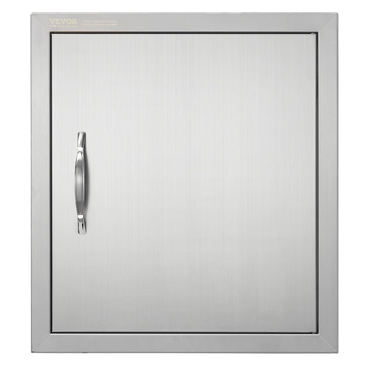 VEVOR BBQ Access Door, 457x508 mm Single Outdoor Kitchen Door, Stainless Steel Flush