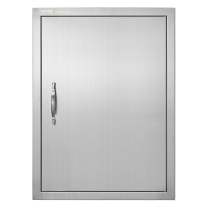 VEVOR BBQ Access Door, 508x686 mm Single Outdoor Kitchen Door, Stainless Steel Flush