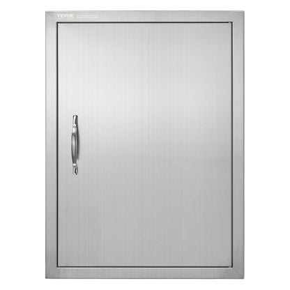 Stainless Steel Outdoor Kitchen Door, 0.5x0.7m, for BBQ Island & Grilling Station