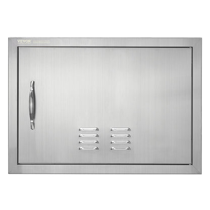 VEVOR BBQ Access Door, 610x432 mm Single Outdoor Kitchen Door, Stainless Steel Flush