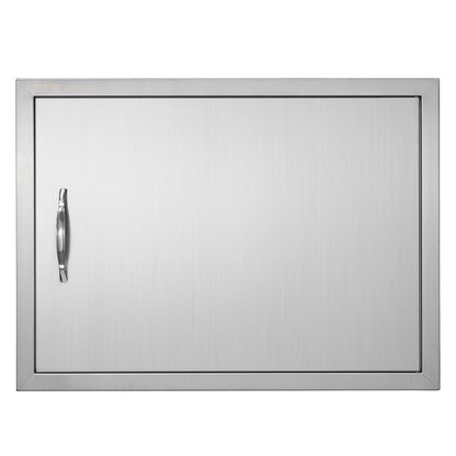 Stainless Steel Outdoor Kitchen Door, 0.69x0.51m, for BBQ Island and Grill Stations