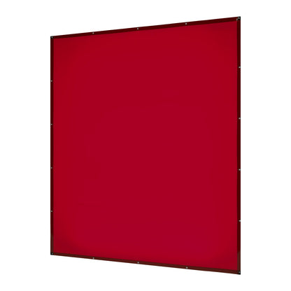 2PCS Welding Curtains, 1.74 x 2.34m Welding Screen Curtain, Flame-Resistant Vinyl Safety Protective Screen with 6-Level UV Protection & Hanging Holes, Portable for Workshop/Industrial Use, Red