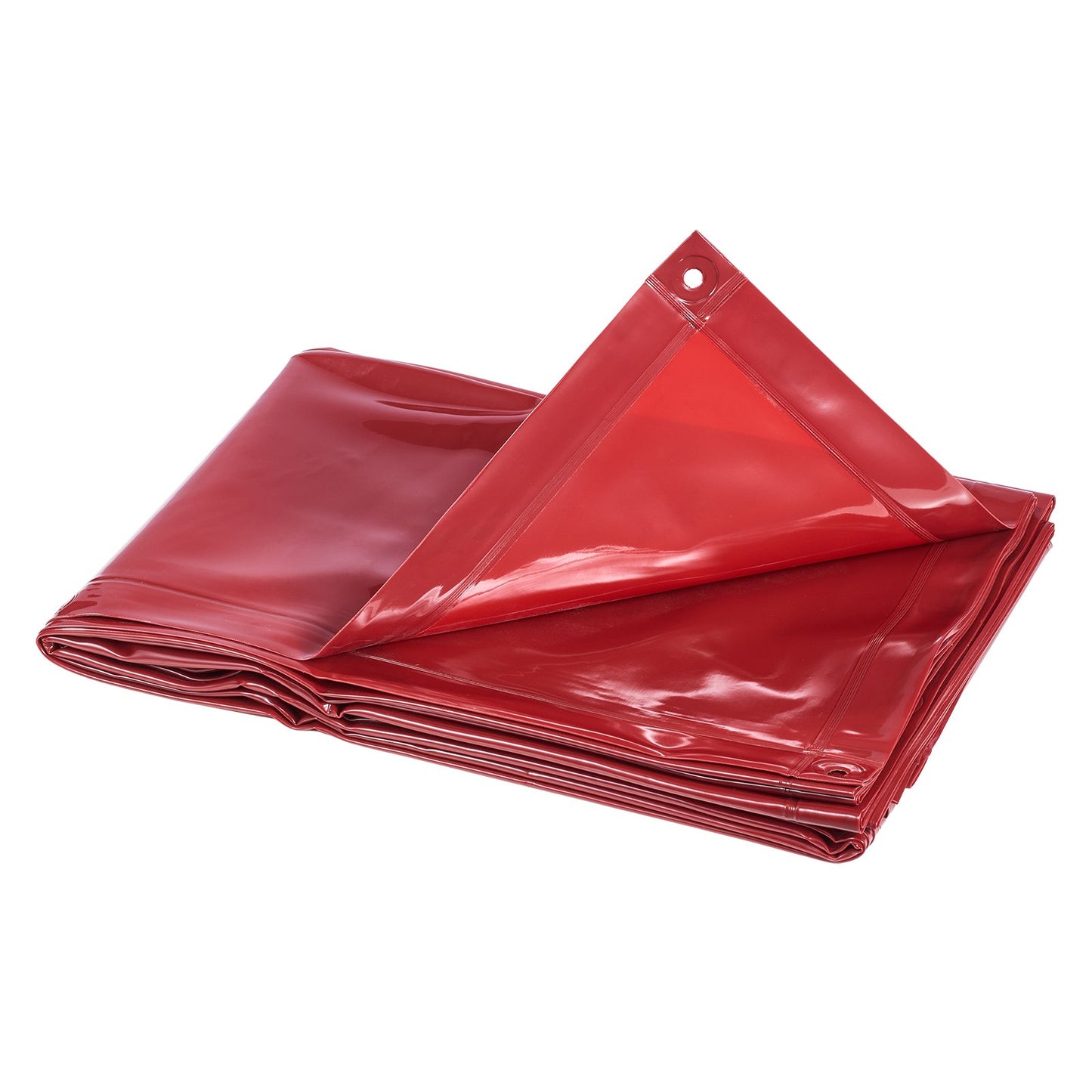 2PCS Welding Curtains, 1.74 x 2.34m Welding Screen Curtain, Flame-Resistant Vinyl Safety Protective Screen with 6-Level UV Protection & Hanging Holes, Portable for Workshop/Industrial Use, Red