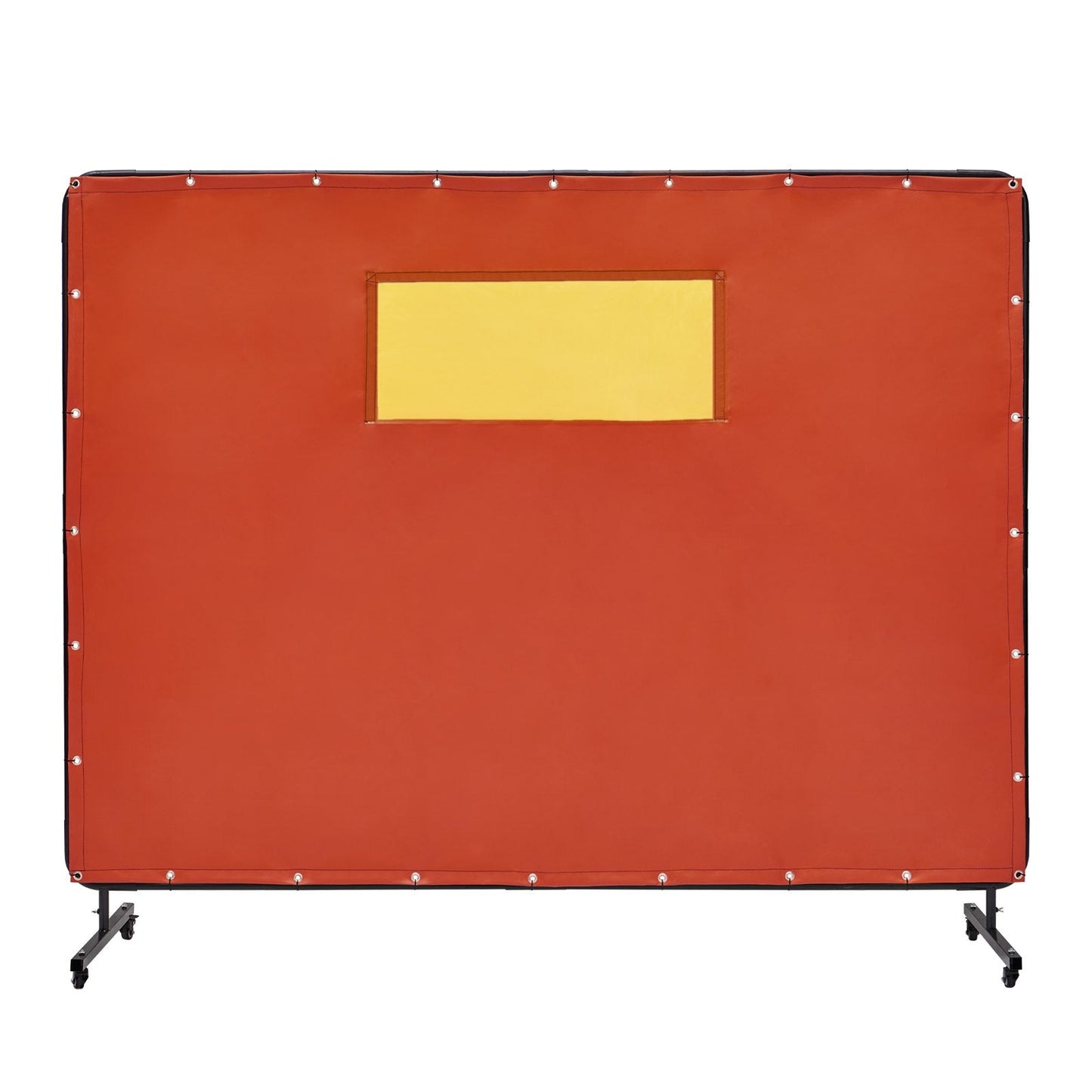 Flame-Resistant 1.8x2.4m Welding Screen with Frame, Wheels & Window