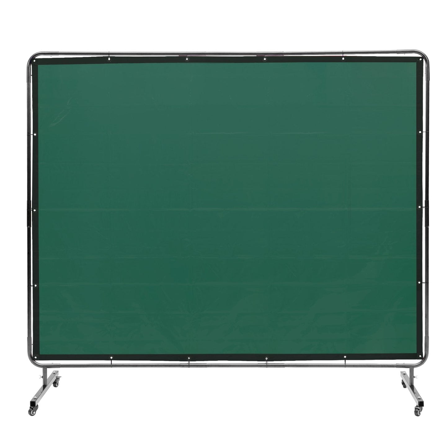 Mobile Welding Curtain with Frame, 1.8 x 2.4 Meter, Flame-Resistant, Green