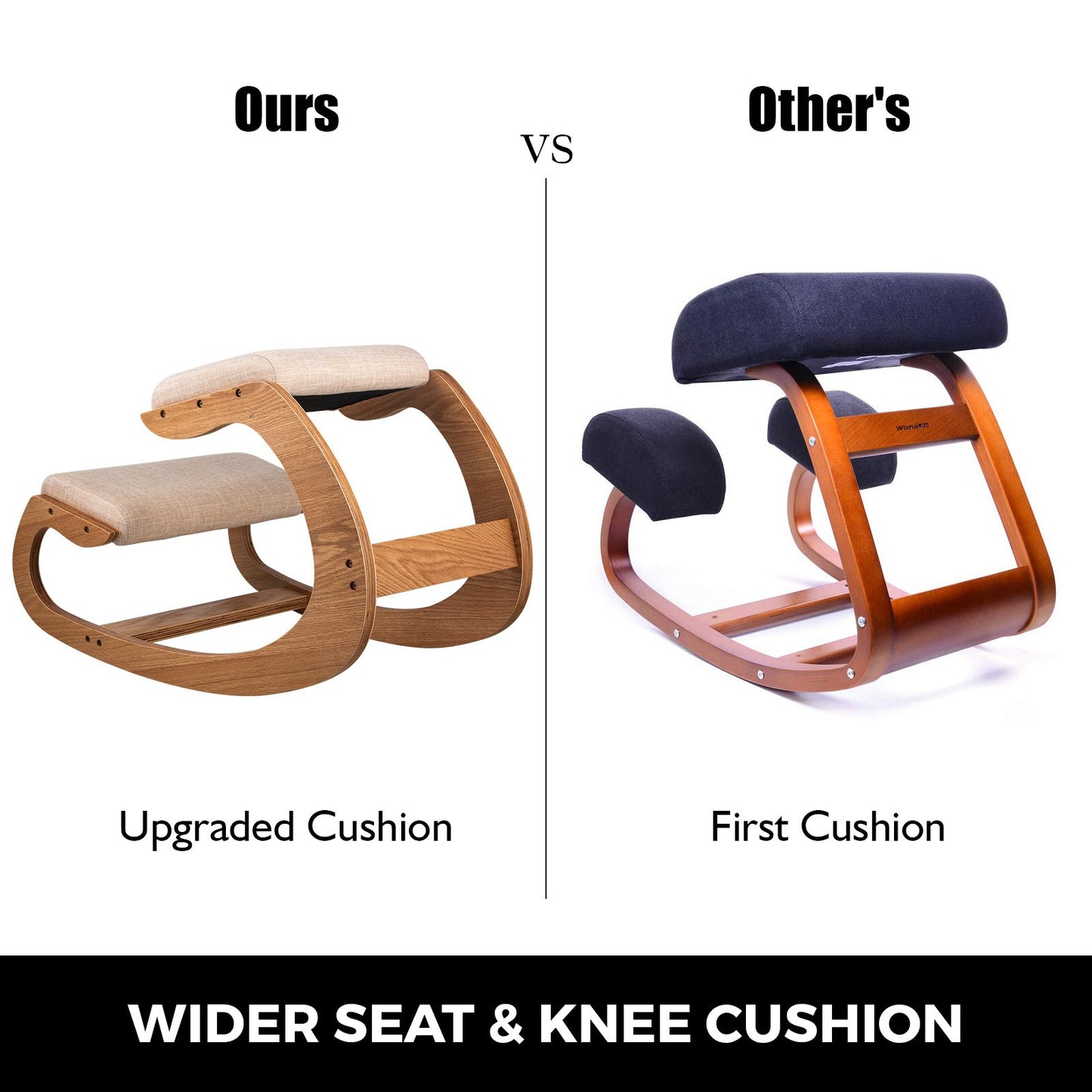 VEVOR Ergonomic Kneeling Chair Heavy Duty Better Posture Kneeling Stool Office Chair