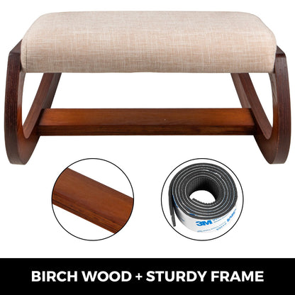 Ergonomic Wooden Kneeling Chair for Neck Pain Relief and Fatigue Reduction