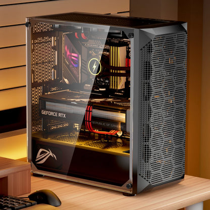 VEVOR PC Case Full-Tower Gaming Computer Case 3 PWM Fans for E-ATX Motherboard