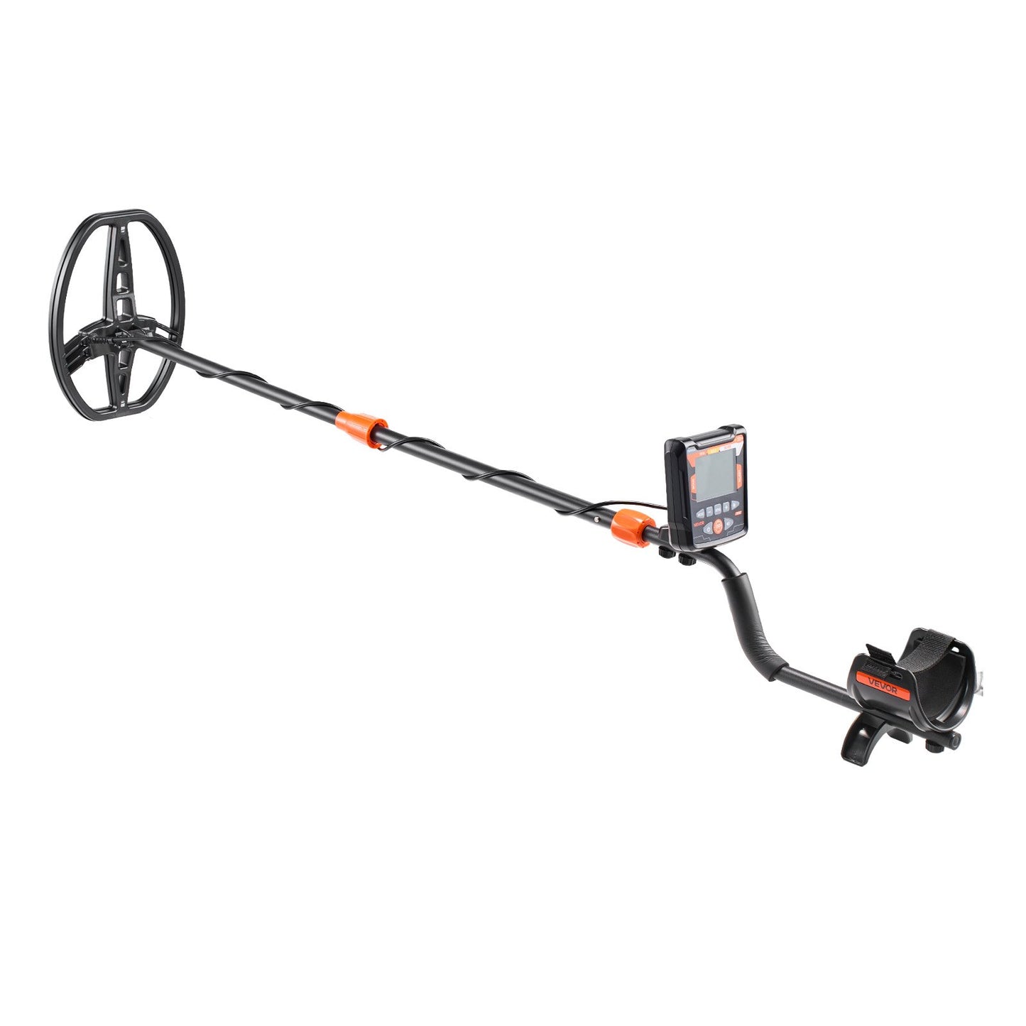 Metal Detector for Adults, 254 mm, Professional High Accuracy Gold Detector, IP68 Waterproof Search Coil with Display, Headphones, 5 Modes, Adjustable Length, for Detecting Gold Treasure Hunting