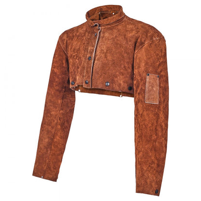 VEVOR Leather Welding Cape Sleeve Heavy Duty Flame Resistant Cape Sleeve L-Size