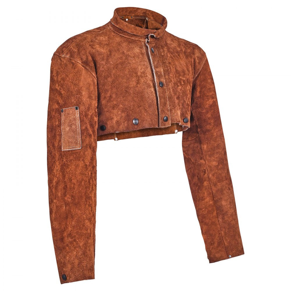 VEVOR Leather Welding Cape Sleeve Heavy Duty Flame Resistant Cape Sleeve XL-Size