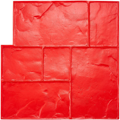 Textured Concrete Stamp Mat 0.6 x 0.6 m, Slate Stone Polyurethane Mold