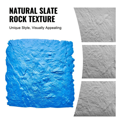 Polyurethane Slate Stone Texture Mat 0.6m x 0.6m, Durable and Easy to Use