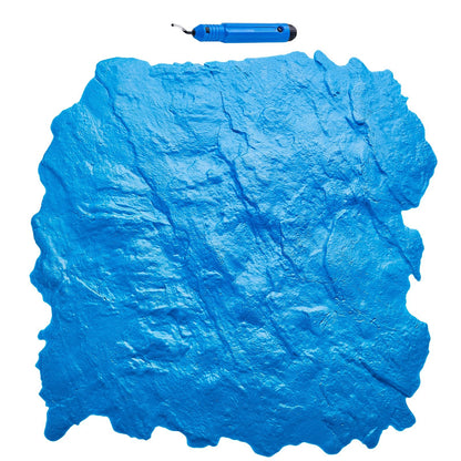 Polyurethane Concrete Texture Mat, Slate Stone Design, 0.43m x 0.43m, 0.9 kg