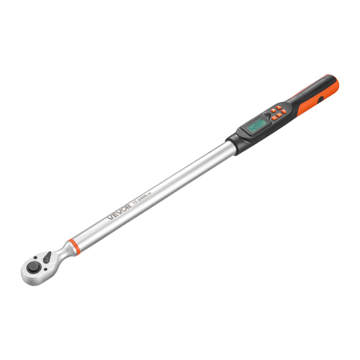 Torque Wrench Set 1/2" Drive Digital Torque Wrench 4 Display Units, ±2% Accuracy, LCD Screen, with Buzzer and LED Indicator, with Sockets, Extension Bar, Adapter, for Automotive Repair