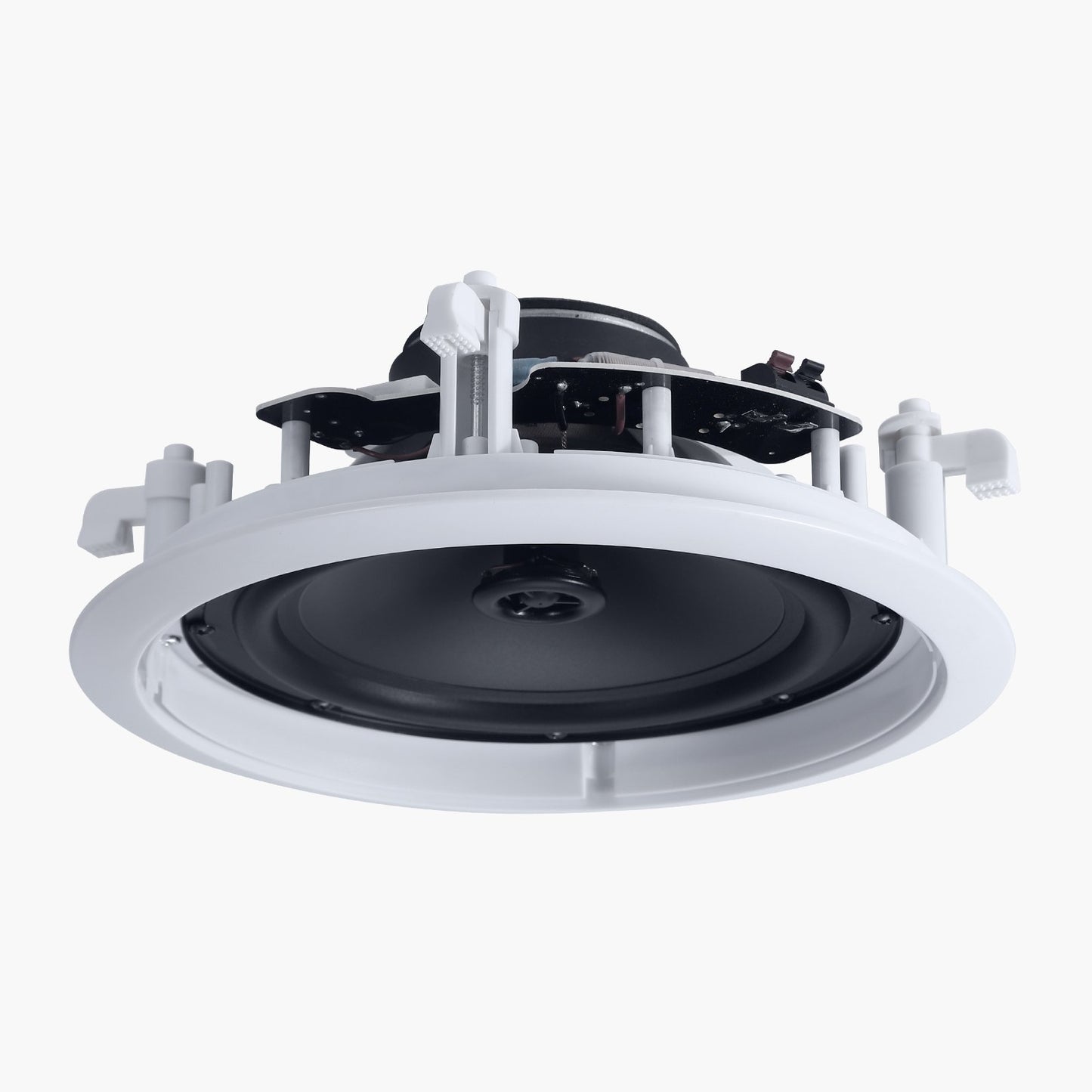 In Ceiling Speakers, 203.2 mm, In-Ceiling & In-Wall Speaker System, Hi-Fi Sound, 150W Peak, 2-Way Flush Mount Speakers, for Damp Humid Placement, Home Theater, Living Room, Covered Patio, 1 Pair