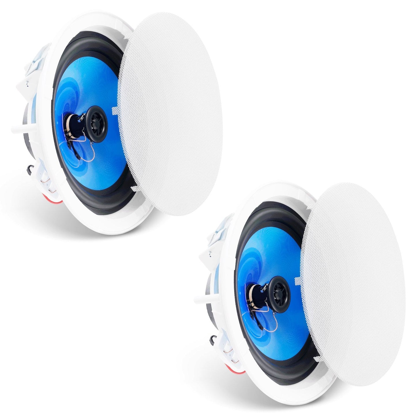 Dual 0.2 Meter Ceiling Speakers, 50W, In-Wall System for Home & Outdoor Use