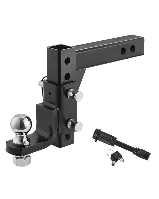 VEVOR Adjustable Trailer Hitch 50mm Receiver 23.9cm Drop Ball Mount Hitch 3400kg