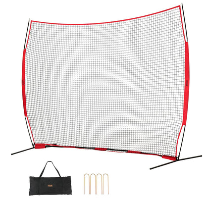 Portable Sports Backstop Net, 3.66x2.74m Barrier for Training & Practice