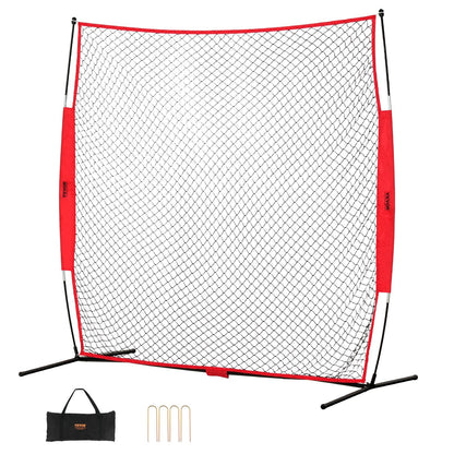 Portable 2.1m x 2.1m Sports Barrier Net with Carry Bag for Training Sessions