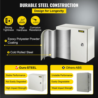 VEVOR NEMA Steel Enclosure, 12 x 12 x 6''steel electrical box
electrical enclosur