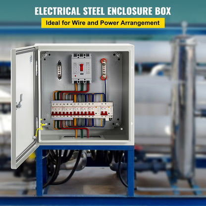 VEVOR Steel Electrical Box Electrical Enclosure Box 16x16x6'' Carbon Steel IP65