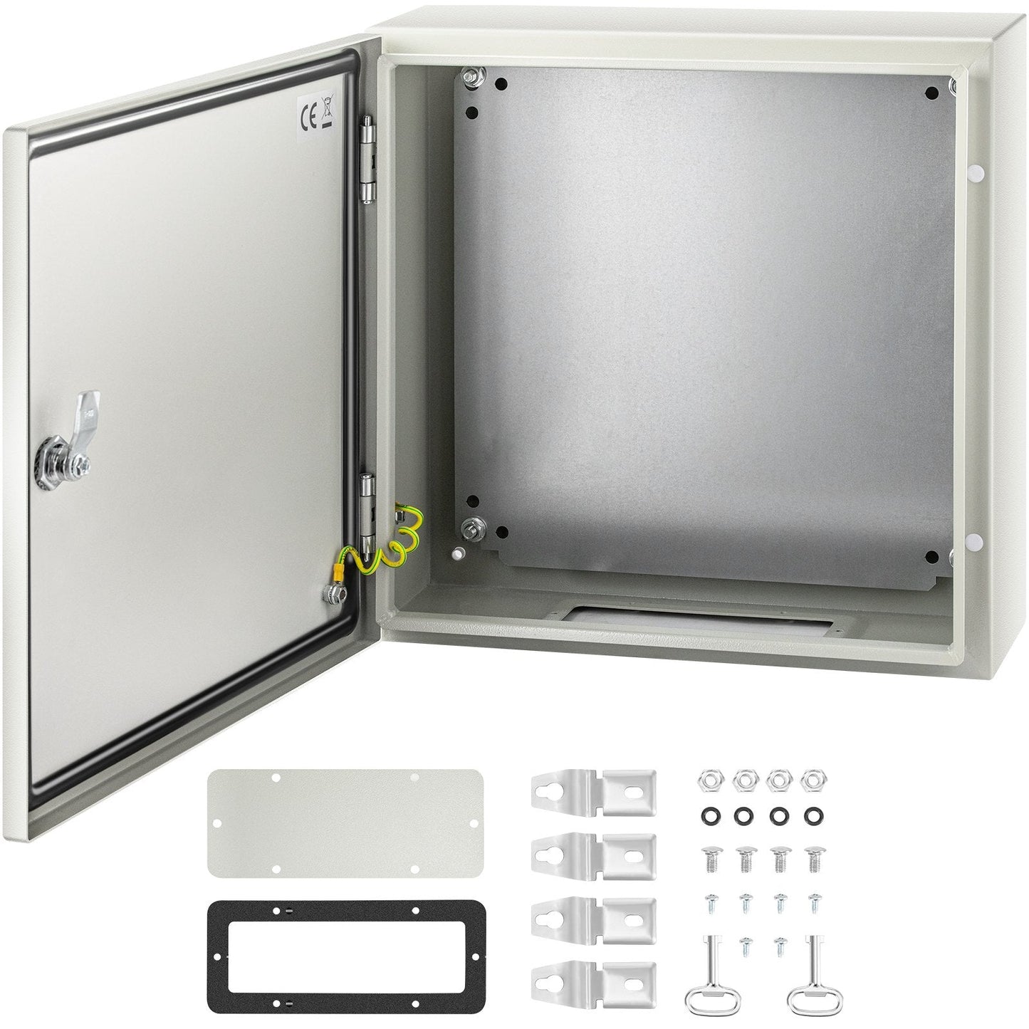 Carbon Steel Electrical Enclosure Box, IP66, 40x40x15 cm, Lockable & Waterproof