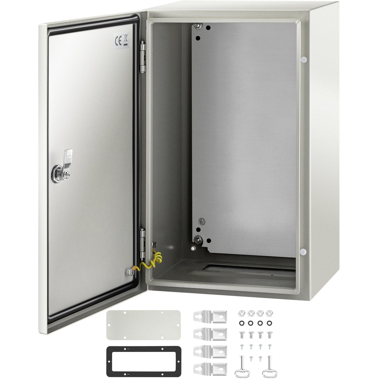 Steel Electrical Enclosure, 0.5 x 0.3 x 0.25m, IP66 Waterproof, Lockable Box