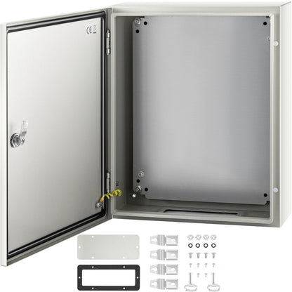 Steel Electrical Enclosure Box, 50x40x15 cm, Carbon Steel, IP66 Rated