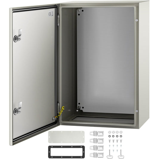 VEVOR Steel Electrical Box Electrical Enclosure Box 24x16x10'' Carbon Steel IP65