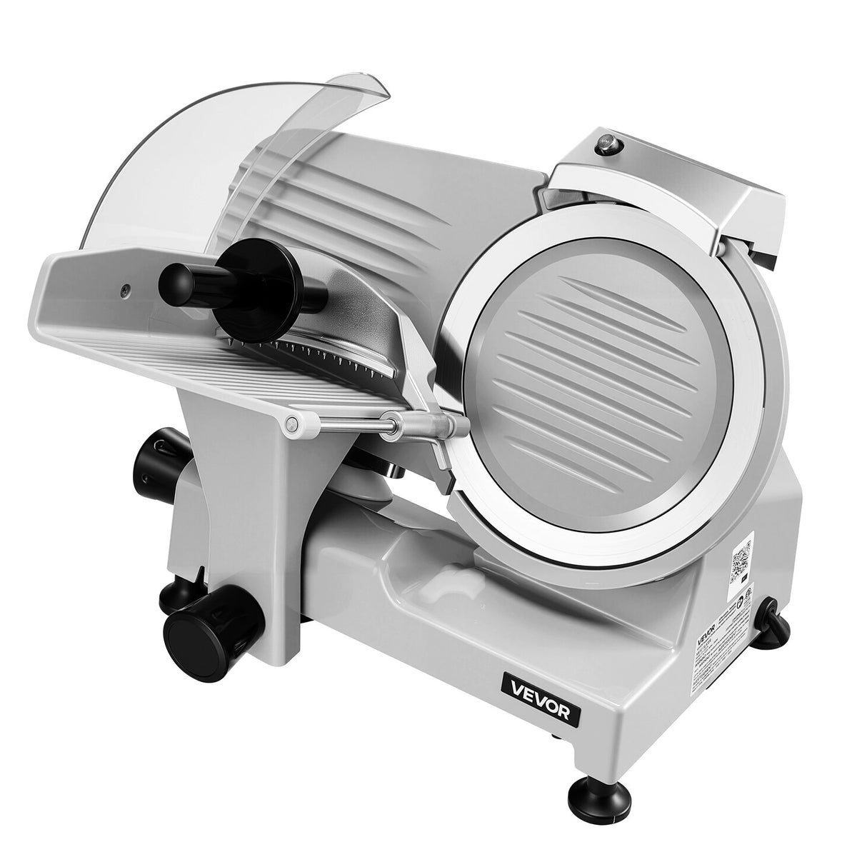 Commercial Meat Slicer 300W Electric Cutter 22cm Carbon Steel Blade, Food Slicer Machine with Removable Blade and Food Tray, 0-12mm Adjustable Thickness ,for Frozen Meat, Ham, Baguett, Steak