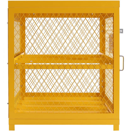 VEVOR Horizontal Cylinder Storage Cabinet 4x33lb Capacity Propane Storage Cage