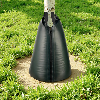 75.7 L Tree Watering Bags, 4 Pack 3-4 Hours Slow Release Gator Bags for Trees, Heavy Duty PE Tree Drip Irrigation Bag with Zipper, Durable & Reusable Deep Root Shrub Watering Bag