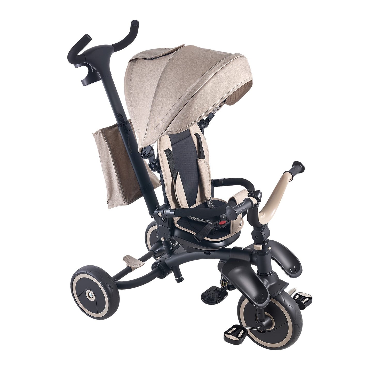 Toddler Tricycle & Stroller for 18 Months to 5 Year Old, 7-in-1 Kids Trike with Parent Push Handle, Canopy, Rotating Seat and Storage, Tricycle for Toddlers, Birthday Toy for Boys and Girls