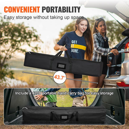 Outdoor Movie Screen with Stand, 4.5m, 16:9 HD, Wide Angle, Easy Setup