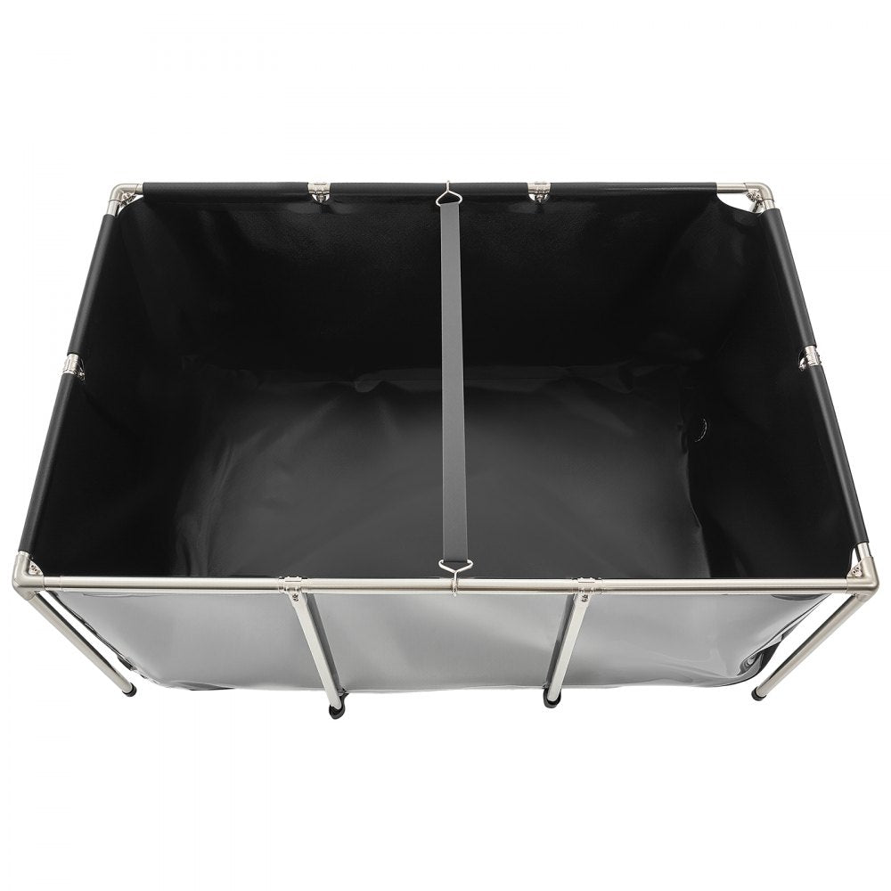 VEVOR Canvas Fish Pond Above Ground Koi Tank 1023.3 L with Clear Viewing Panel