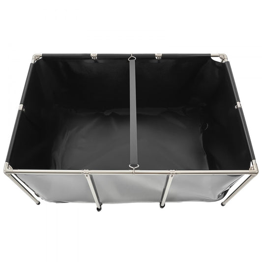 VEVOR Canvas Fish Pond Above Ground Koi Tank 1023.3 L with Clear Viewing Panel
