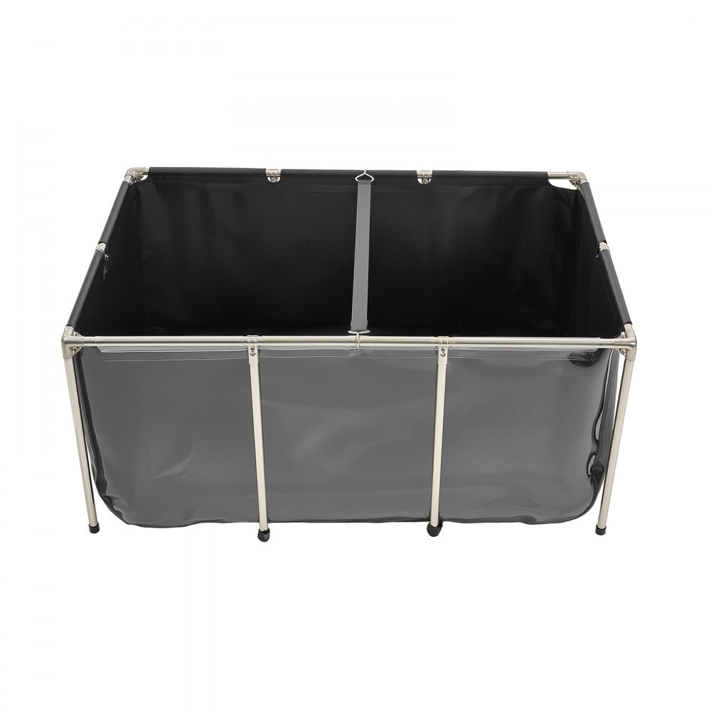 VEVOR Canvas Fish Pond Above Ground Koi Tank 1023.3 L with Clear Viewing Panel