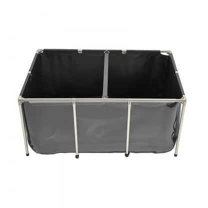 VEVOR Canvas Fish Pond Above Ground Koi Tank 1023.3 L with Clear Viewing Panel