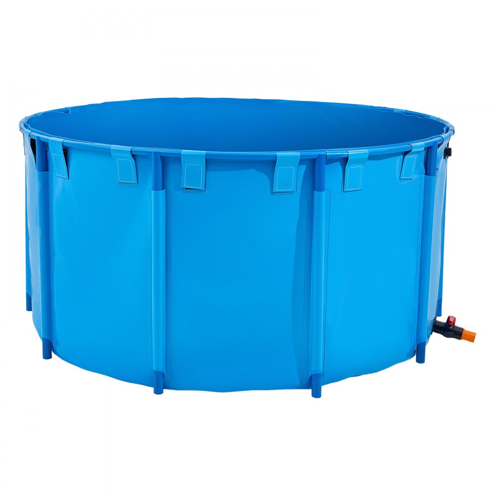 VEVOR Canvas Fish Pond Above Ground Fish Tank 3100.22 L Round Koi Pond (Blue)